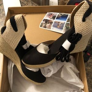 Soludos Linen Espadrille Wedges